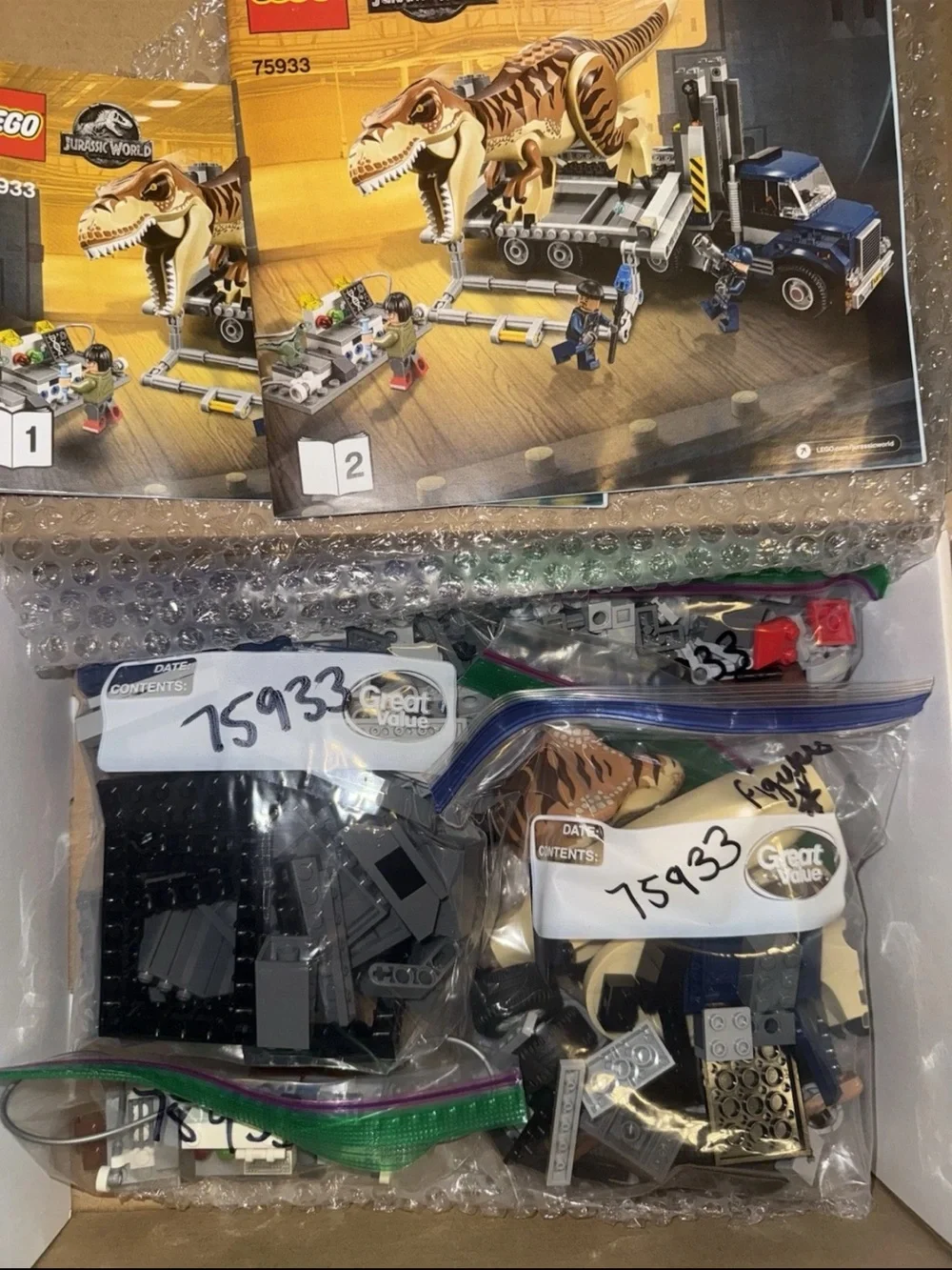 LEGO Jurassic World: T. Rex Transport (75933) RETIRED Complete W Manuals No Box